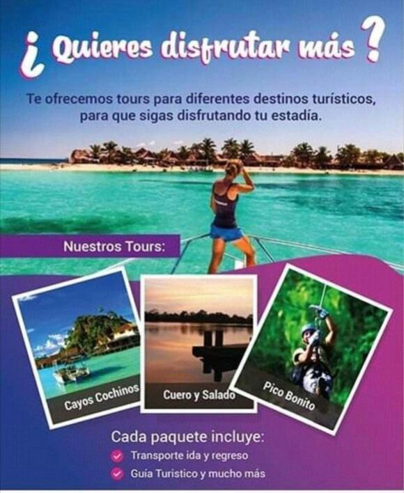 Hotel Art Deco Beach La Ceiba Buitenkant foto
